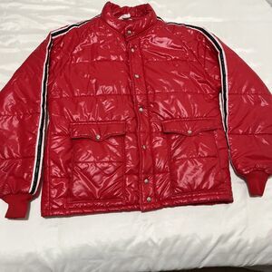 Vintage Bell Motorcycle Helmets Racing Jacket RARE Size XL USA Made Puffer